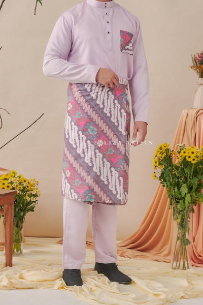 Batik Sampin in Lupine Pink